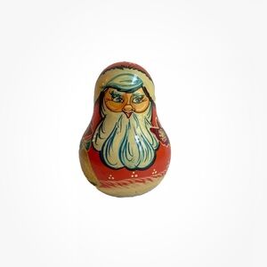 Vintage Roly Poly Santa